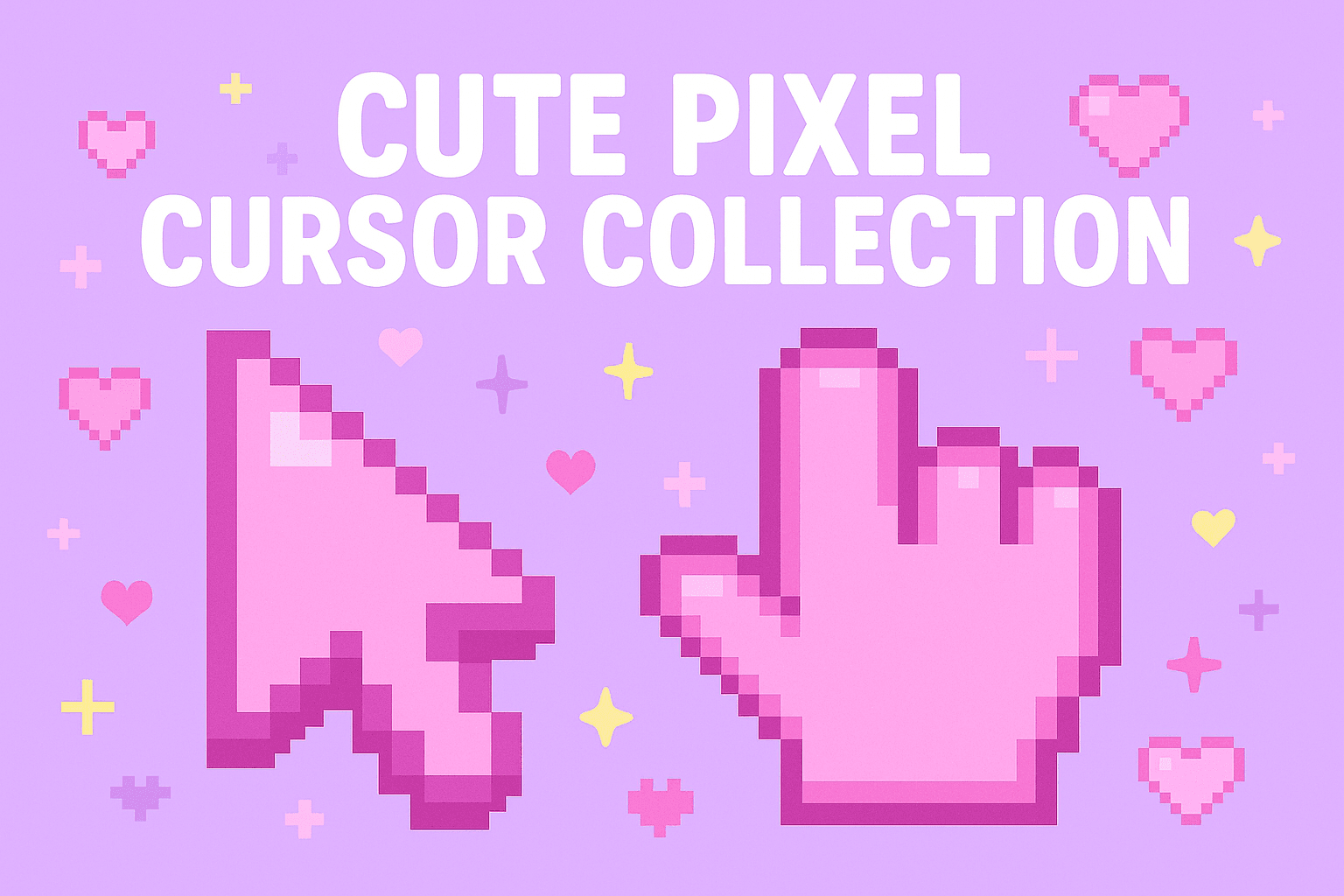 Cute Pixel Cursor Collection for Chrome - Custom cursor collection preview