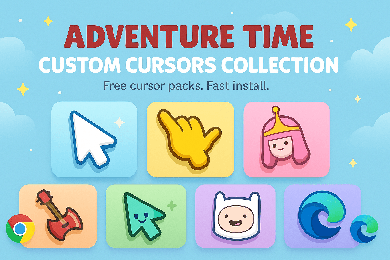 Adventure Time Cursors Collection - Custom cursor collection preview image