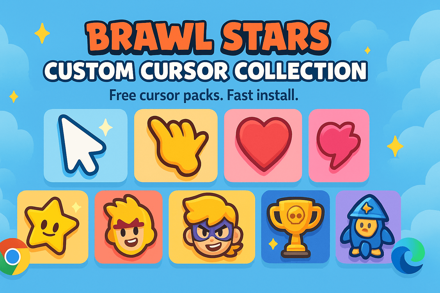 Brawl Stars Cursor Collection - Custom cursor collection preview