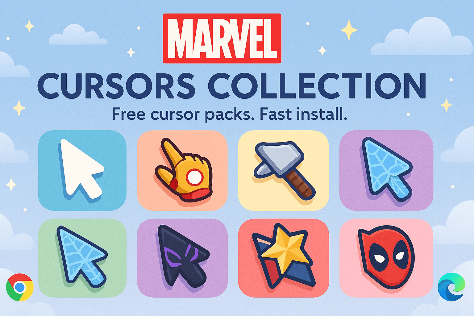 Marvel Cursors Collection - Custom cursor collection preview
