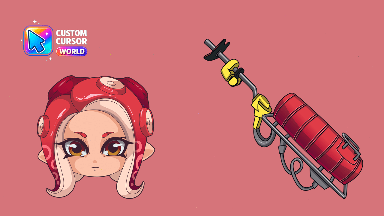 Cursor pack preview: Custom Cursor Pack - Agent 8 Inkling Adventure