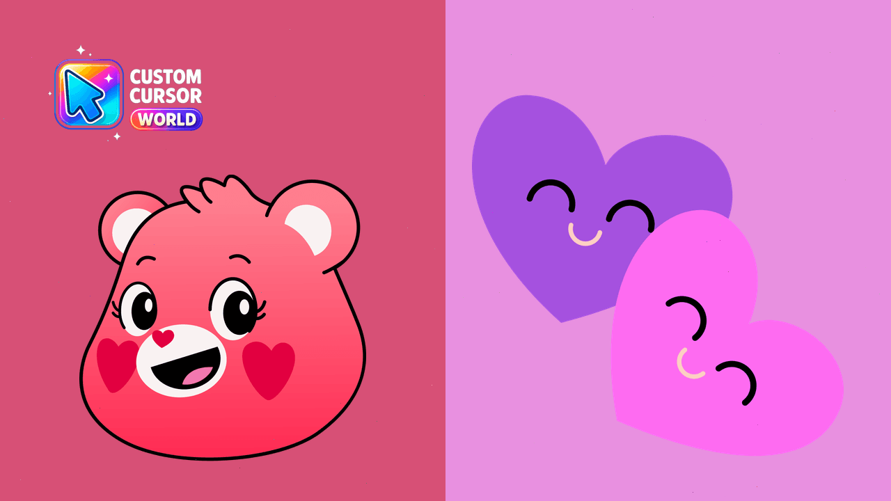 Cursor pack preview: Custom Cursor Pack - Always There Bear