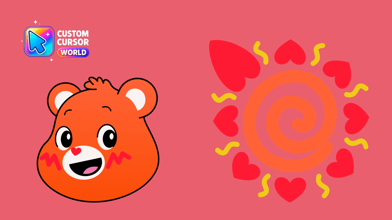 Cursor pack preview: Custom Cursor Pack - Amigo Bear for Chrome and Edge