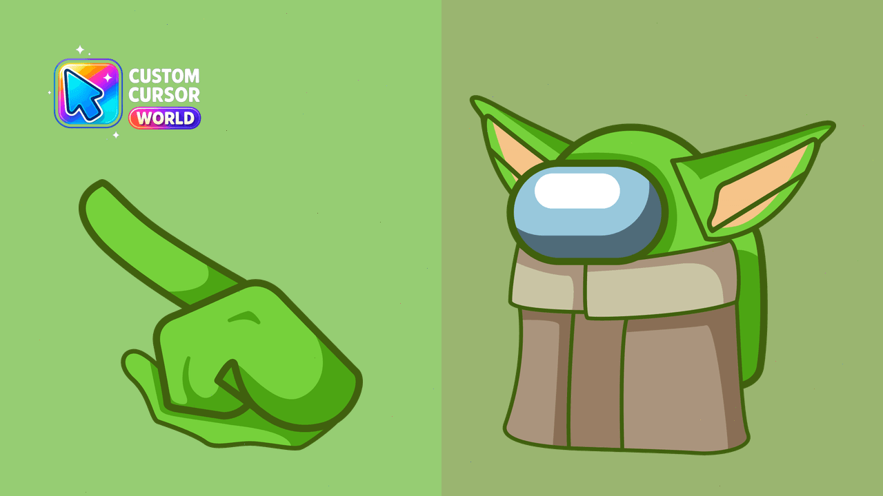 Cursor pack preview: Custom Baby Yoda Cursor Pack
