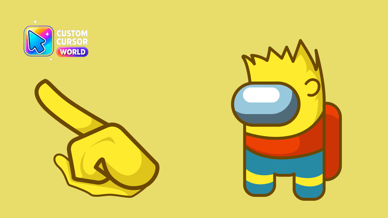 Cursor pack preview: Custom Bart Simpson Cursor Pack for Web Browsers