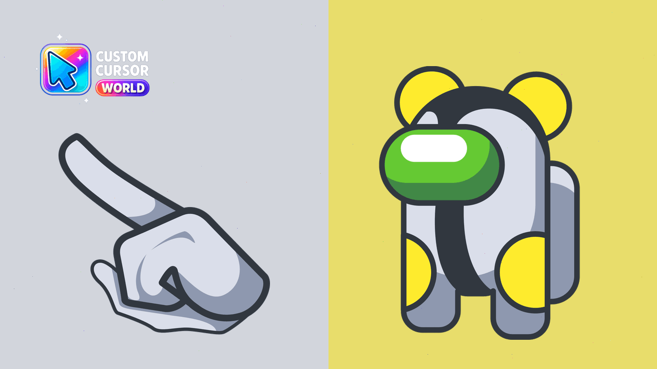 Cursor pack preview: Among Us Cannonbolt Custom Cursor Pack for Chrome