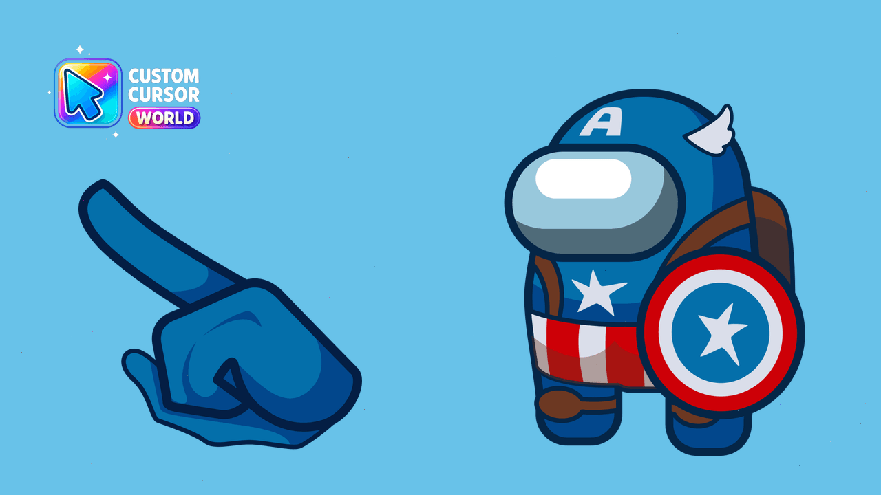 Cursor pack preview: Custom Cursor Pack - Captain America Among Us