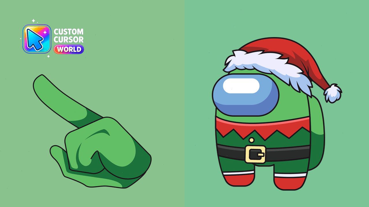 Cursor pack preview: Custom Elf Cursor Pack - Among Us Edition