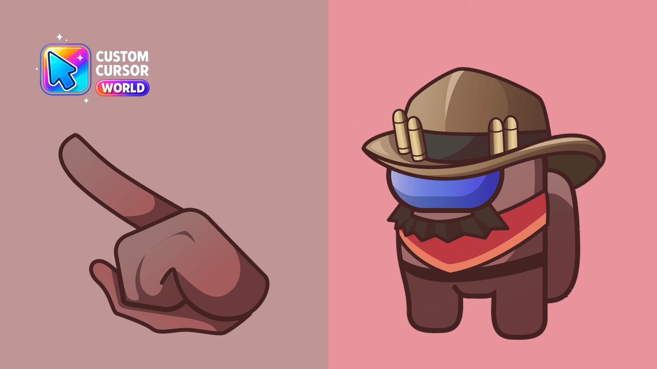 Cursor pack preview: Custom Among Us Cursor Pack for Browsers