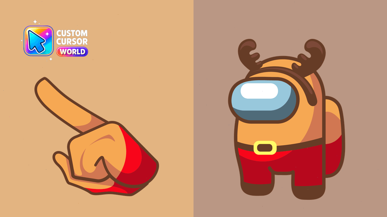 Cursor pack preview: Among Us Deer Custom Cursor Pack