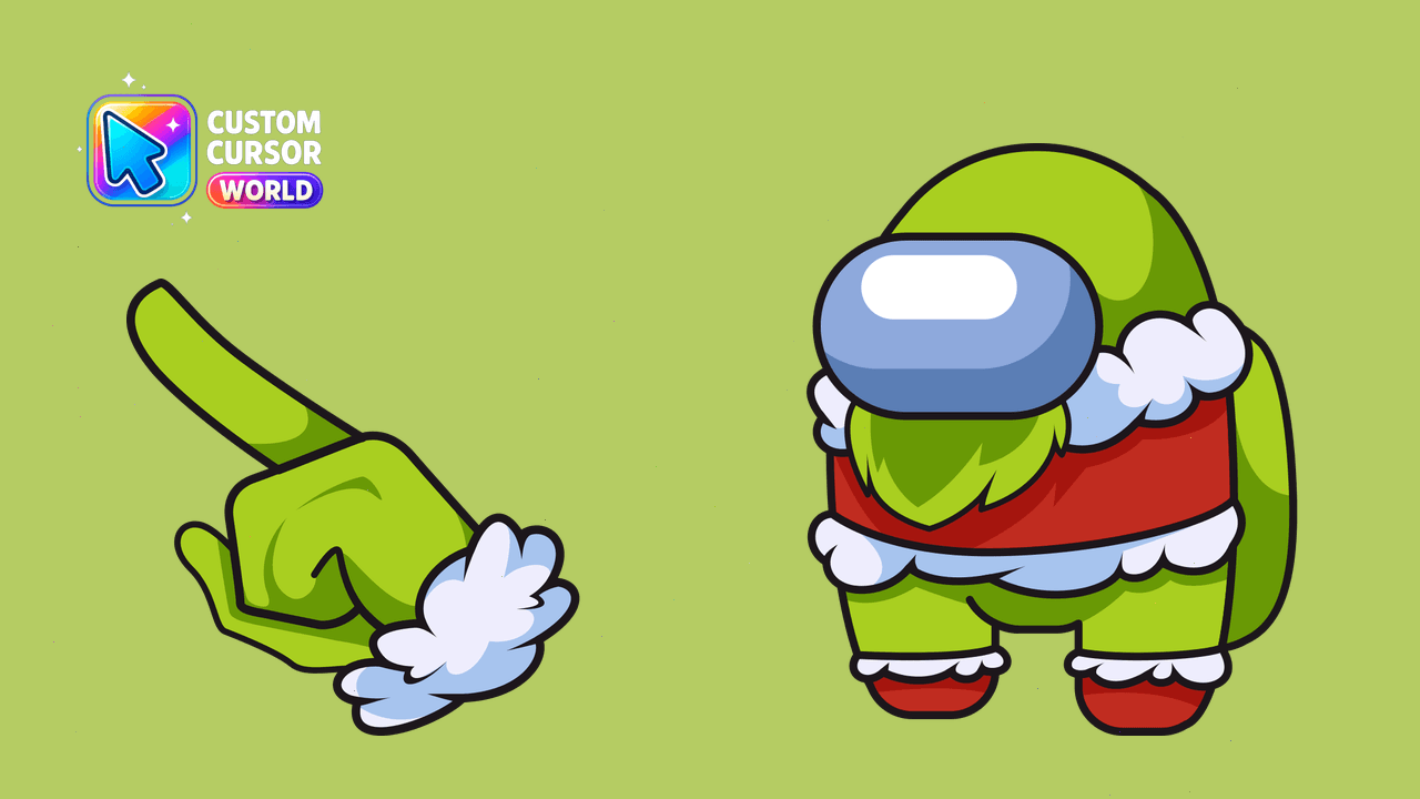 Cursor pack preview: Among Us Grinch Custom Cursor Pack