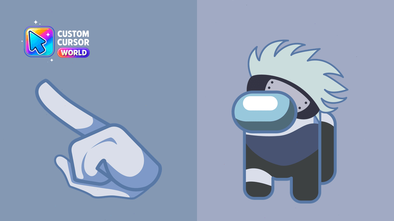 Cursor pack preview: Kakashi Hatake Custom Cursor Pack for Chrome