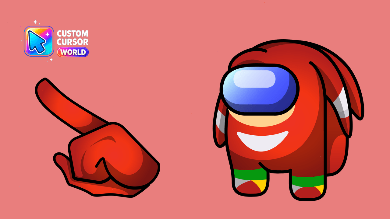 Cursor pack preview: Knuckles Cursor Pack - Among Us Collection for Chrome & Edge