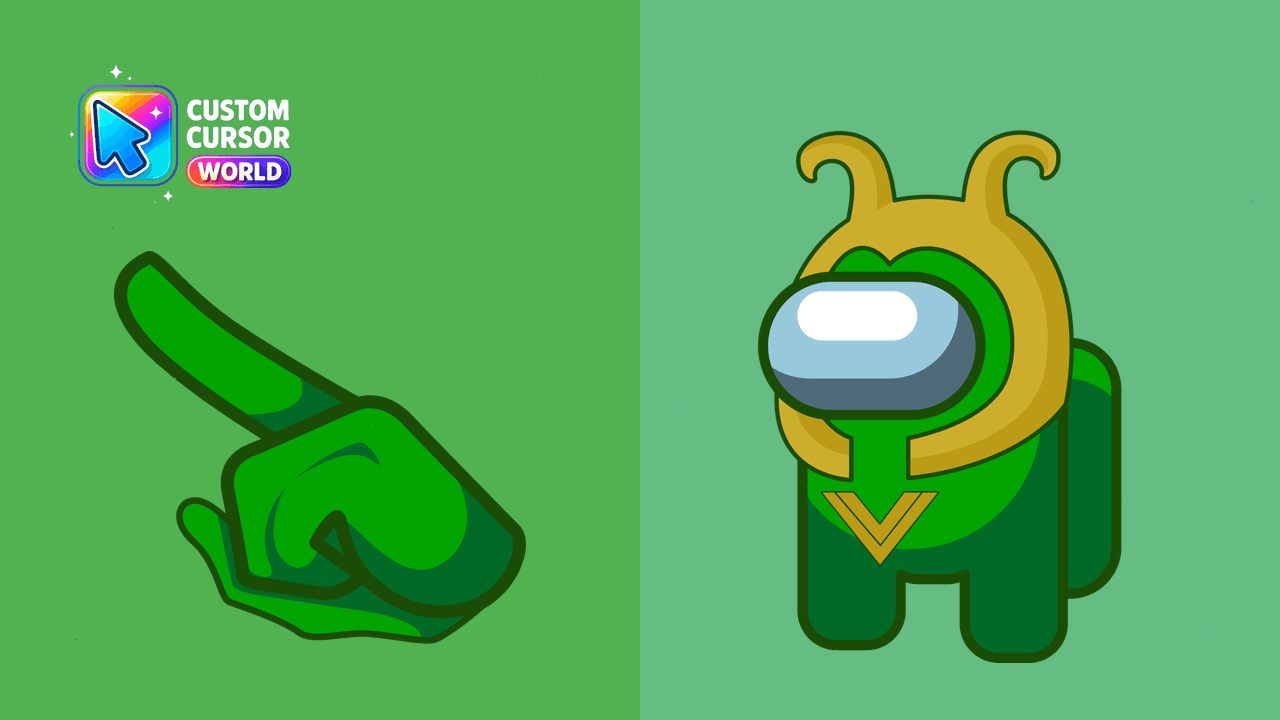 Cursor pack preview: Loki's Cursor Pack for Chrome - Among Us Custom Cursors