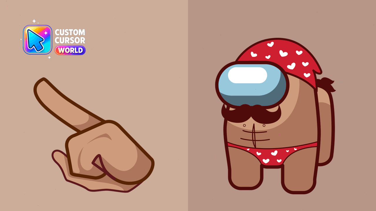 Cursor pack preview: Among Us Macho Cursor Pack