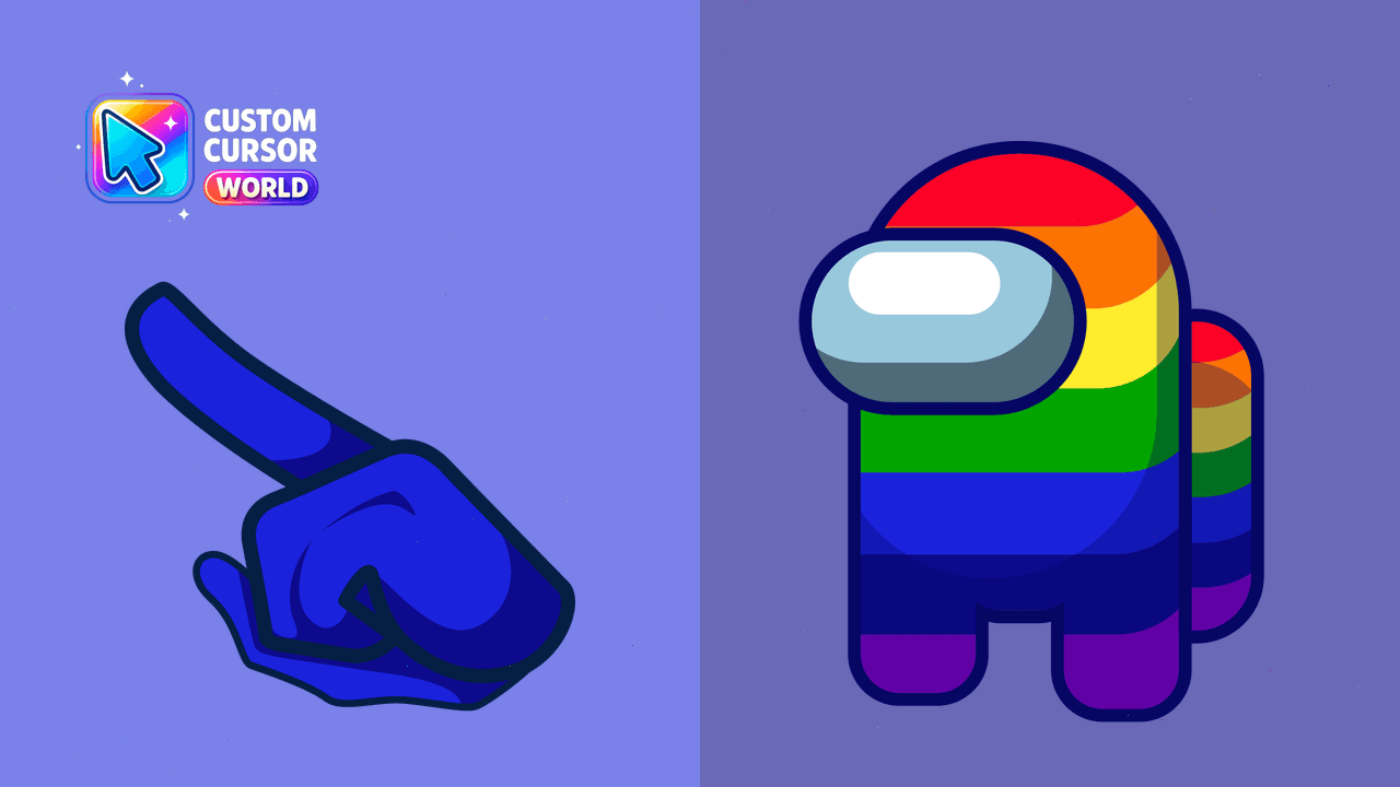 Cursor pack preview: Among Us Custom Cursor Pack for Chrome and Edge