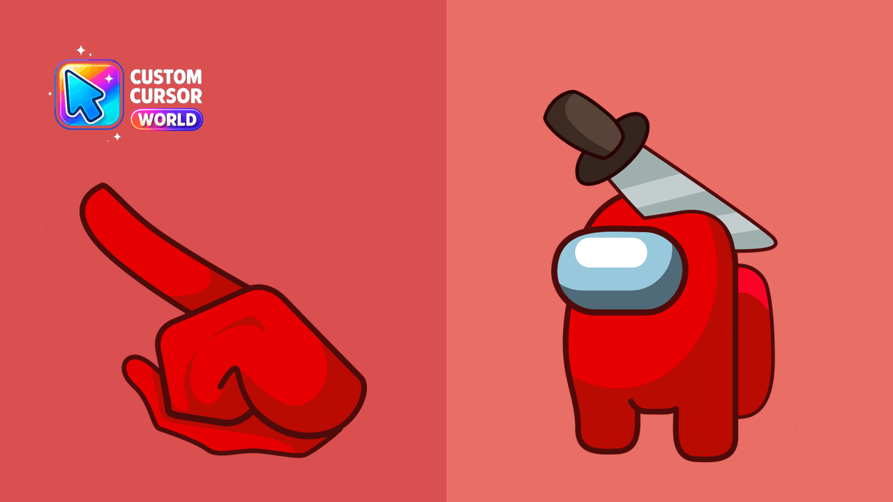 Cursor pack preview: Halloween Among Us Custom Cursor Pack