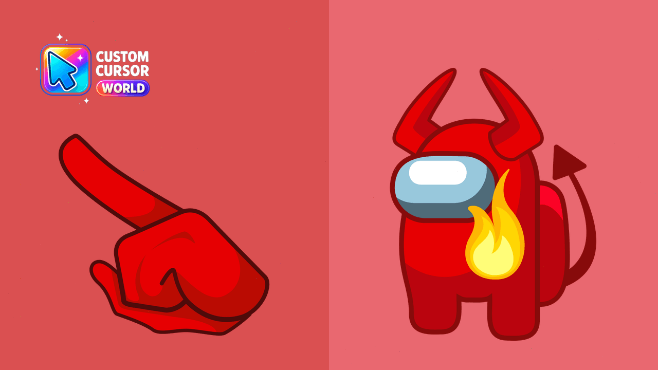 Cursor pack preview: Custom Lucifer Horns Cursor Pack for Windows and Browsers