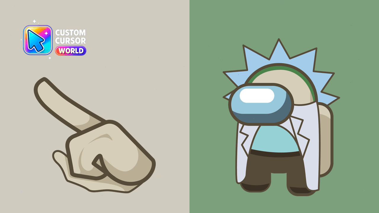 Cursor pack preview: Rick Sanchez Custom Cursor Pack for Chrome & Edge