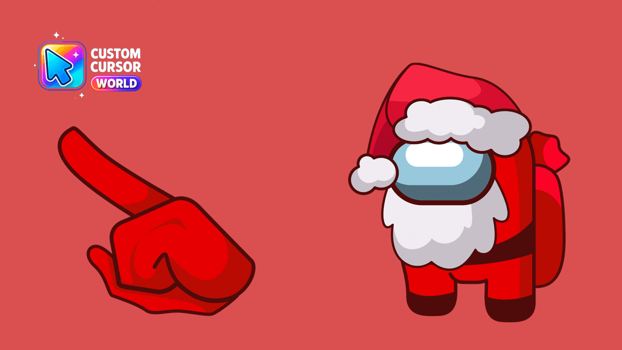 Cursor pack preview: Santa Among Us Custom Cursor Pack