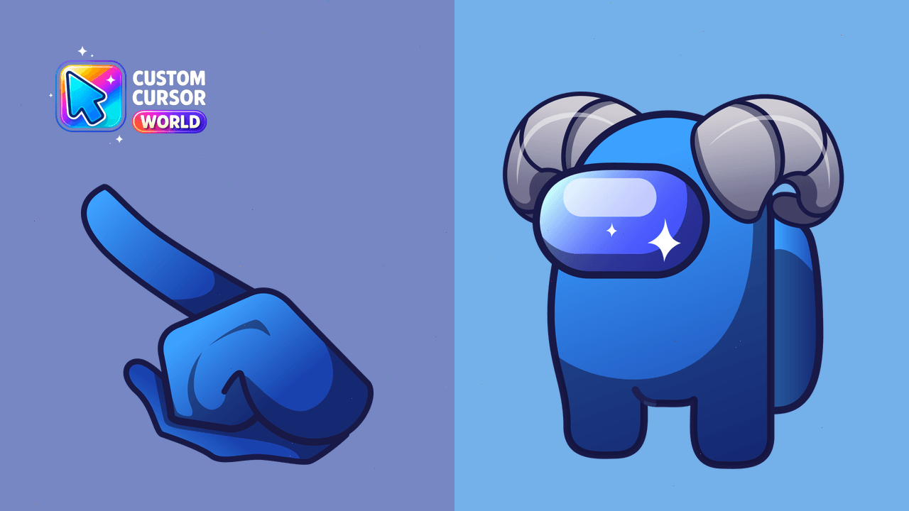 Cursor pack preview: Custom Lamb Cursor Pack for Among Us Fans