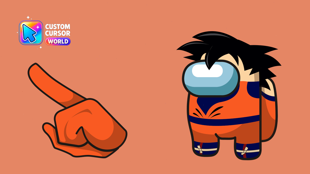 Cursor pack preview: Custom Cursor Pack - Son Goku Among Us Designs