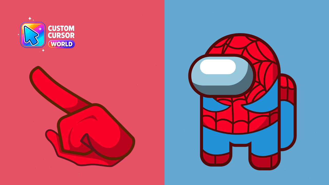 Cursor pack preview: Spider-Man Custom Cursor Pack for Chrome and Edge
