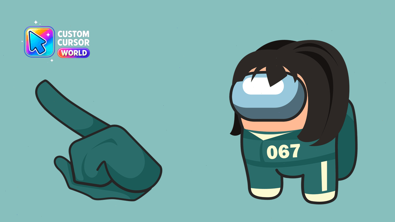 Cursor pack preview: Among Us Squid Game Cursor Pack - Customizable for Browsers