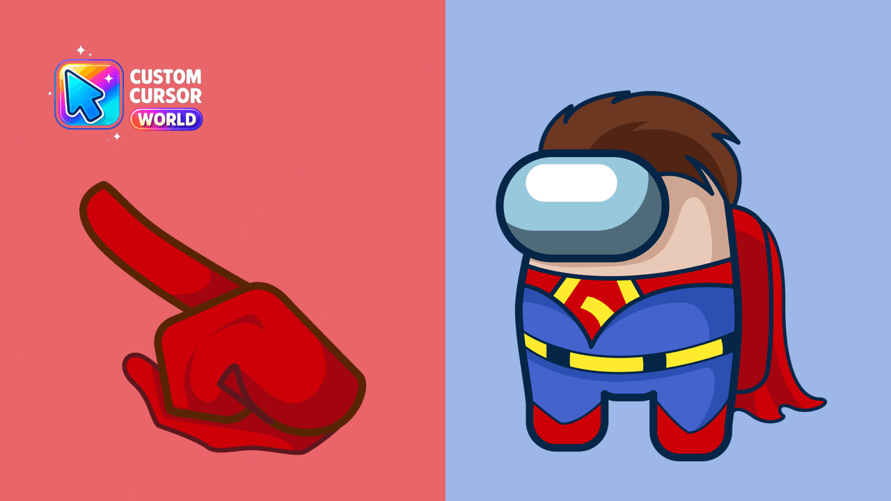 Cursor pack preview: Superman Custom Cursor Pack for Chrome