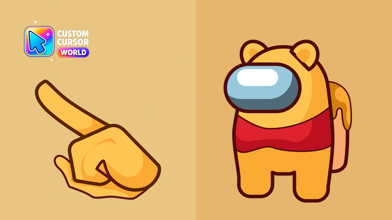 Cursor pack preview: Custom Winnie-the-Pooh Cursor Pack for Chrome and Edge