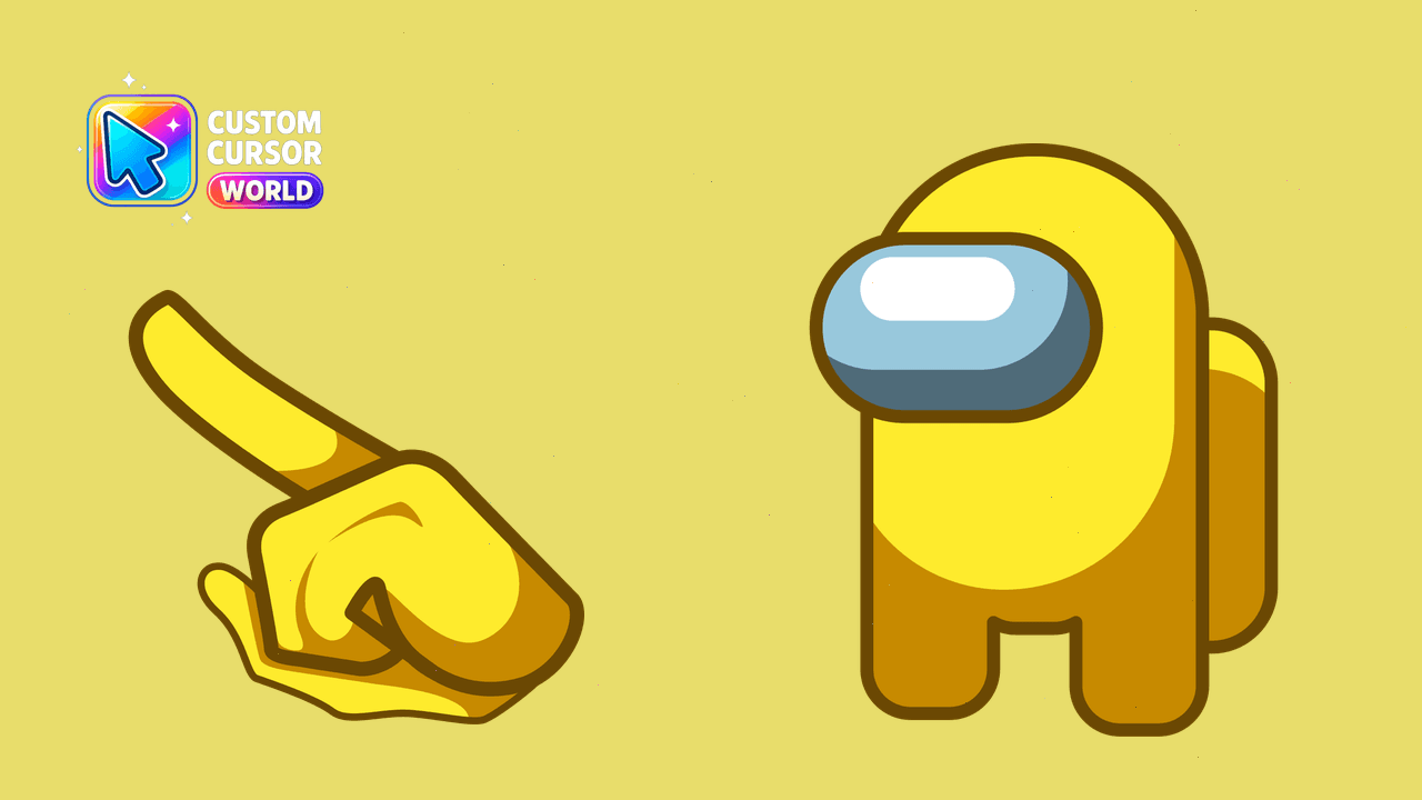 Cursor pack preview: Among Us Custom Yellow Cursor Pack