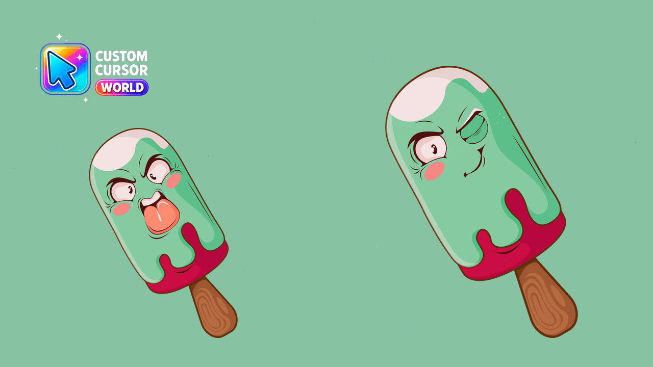 Cursor pack preview: Angry Ice Cream Custom Cursor Pack