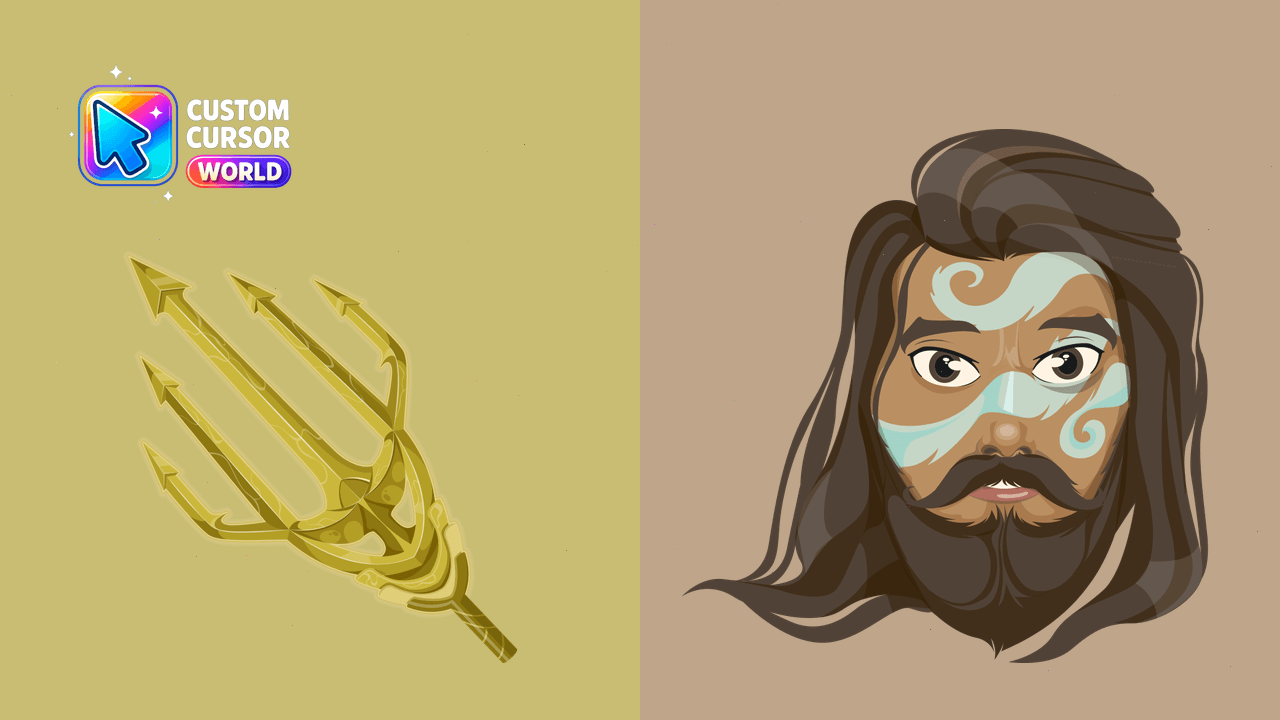 Cursor pack preview: Custom Aquaman Cursor Pack for Chrome