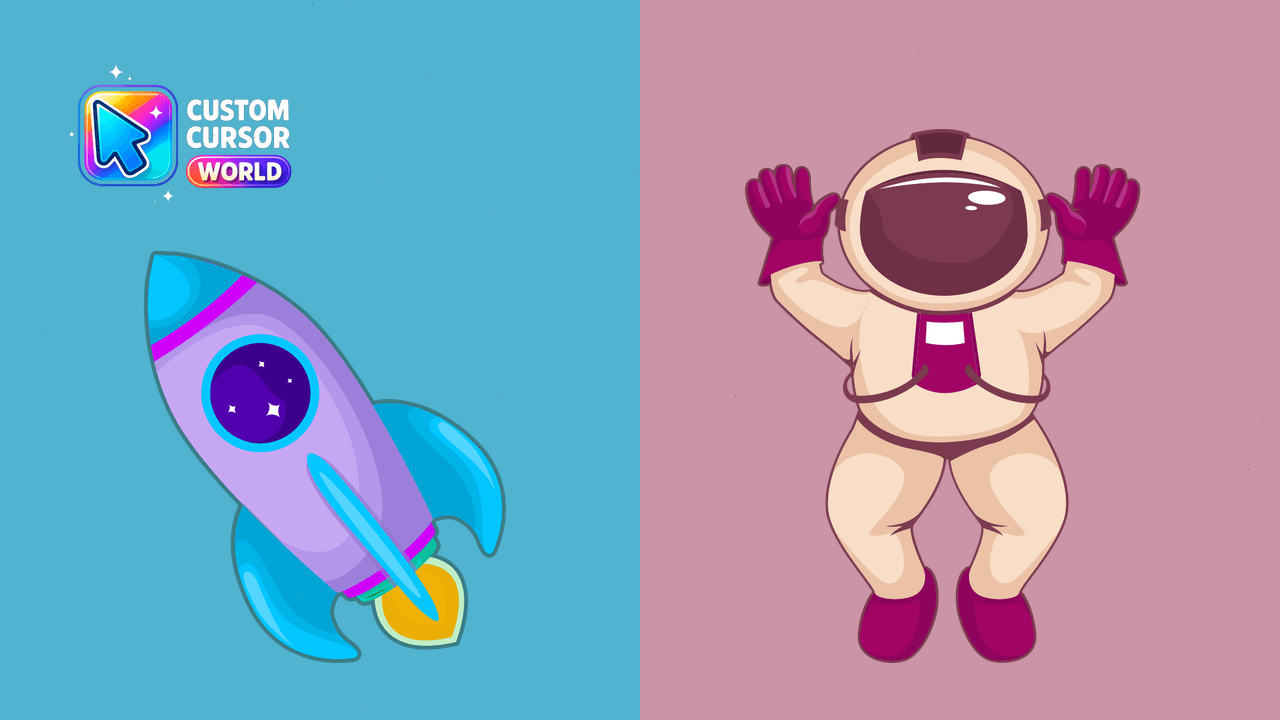 Cursor pack preview: Space Cursor Pack - Custom Spaceship Designs