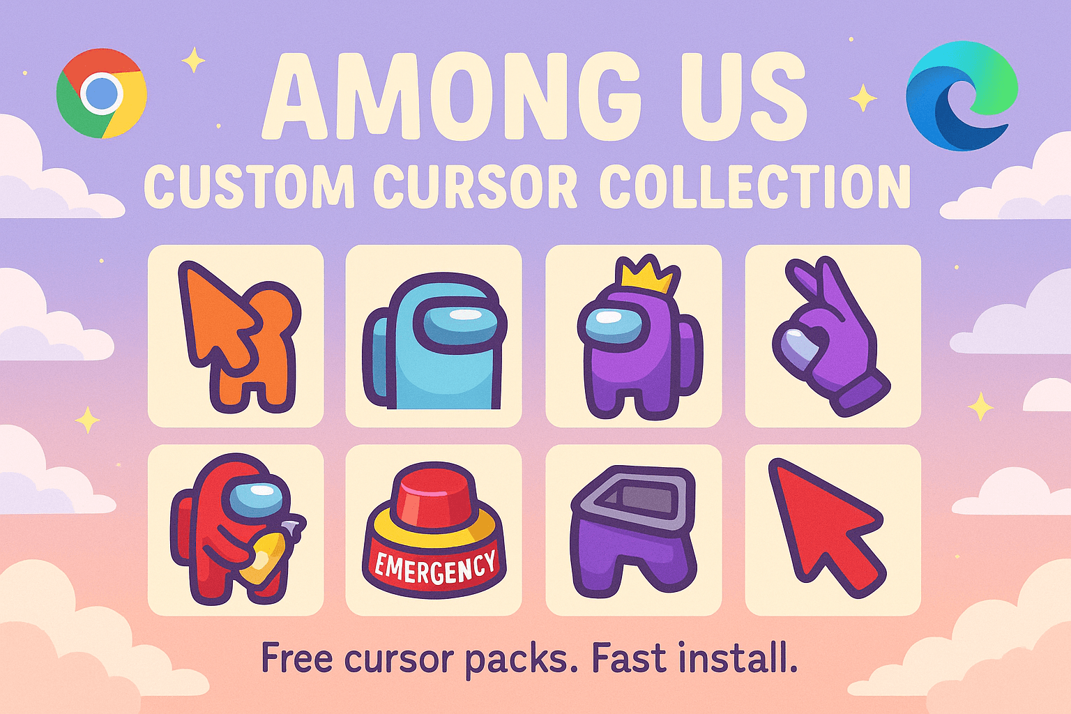 Among Us Custom Cursor Collection - Custom cursor collection preview image