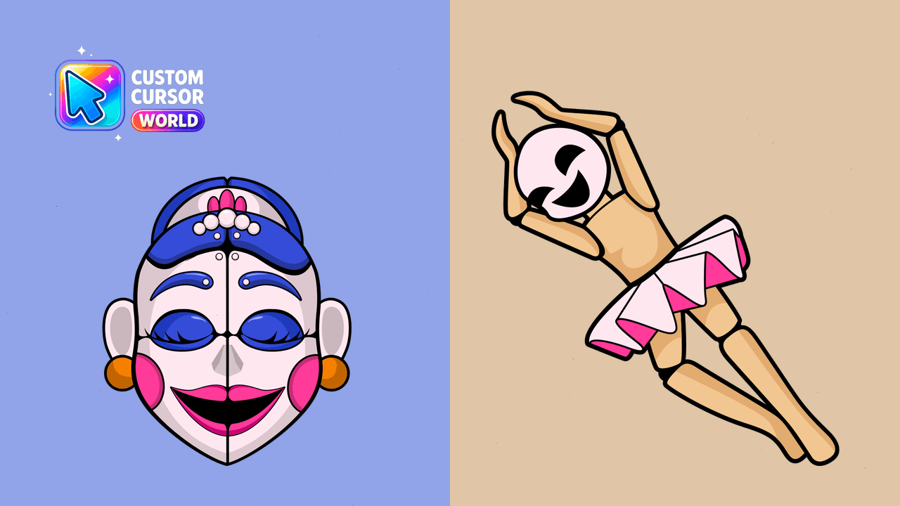 Cursor pack preview: Ballora Custom Cursor Pack