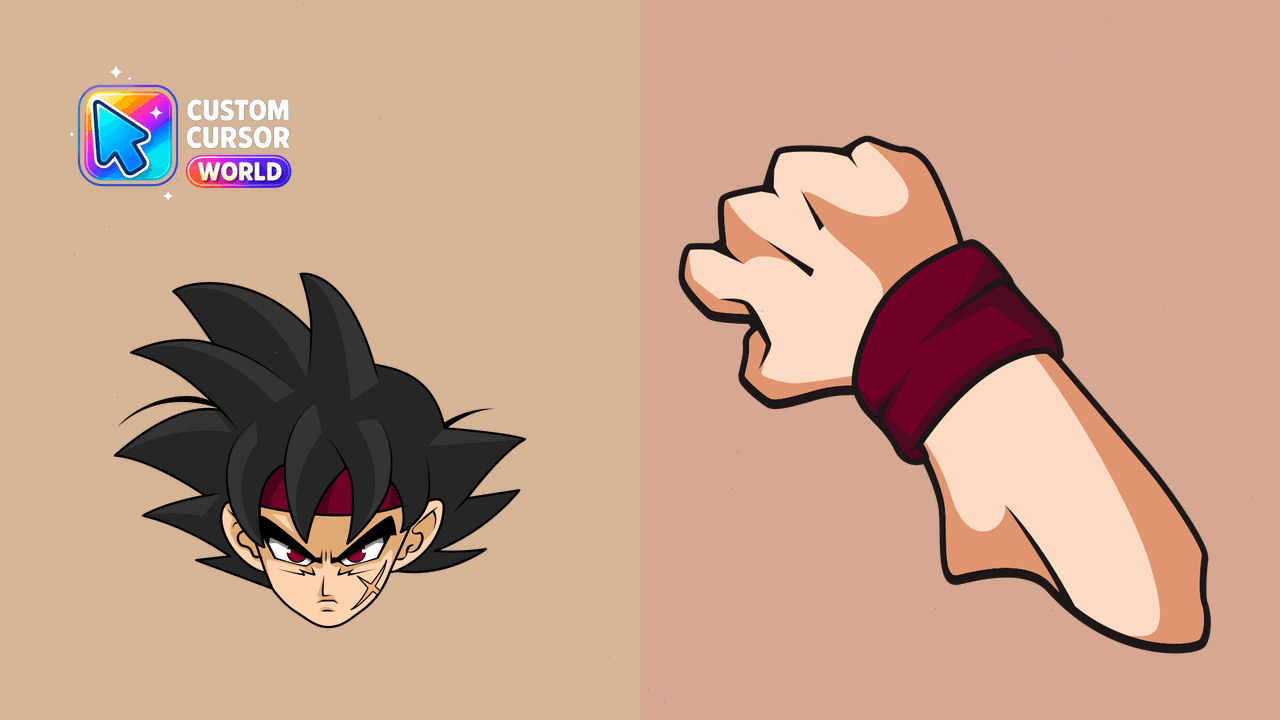 Cursor pack preview: Bardock Custom Cursor Pack