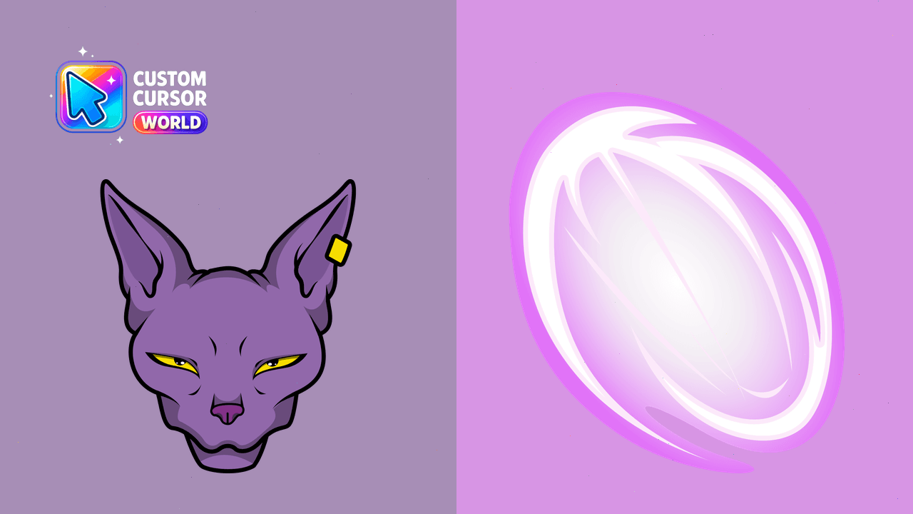 Cursor pack preview: Beerus Custom Cursor Pack