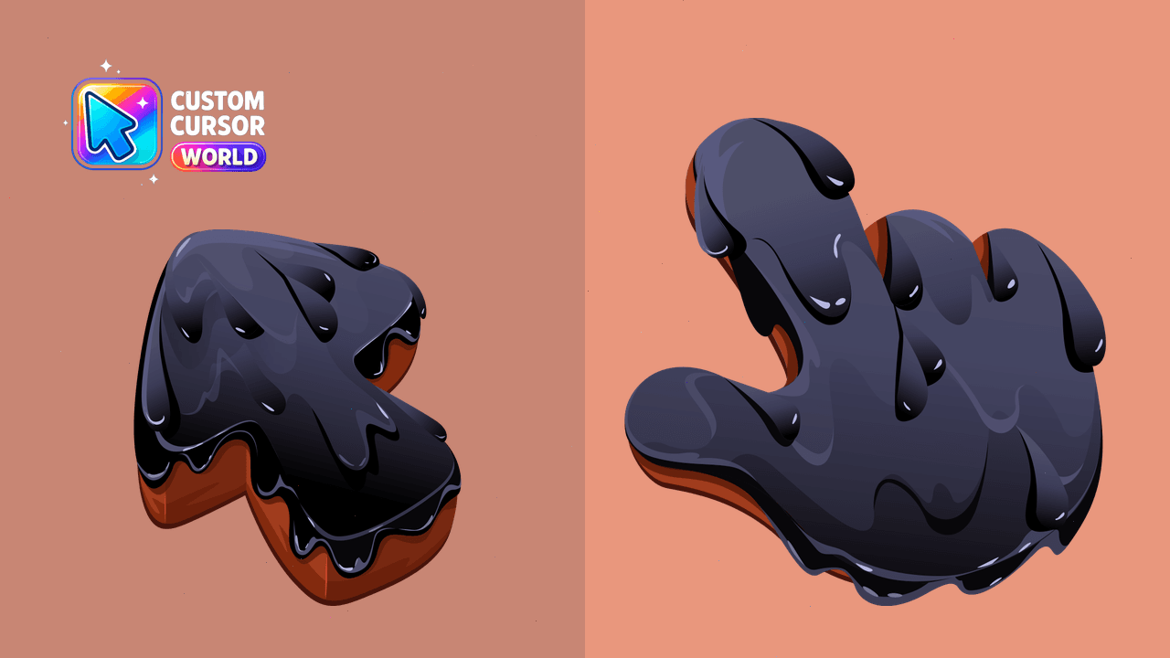 Cursor pack preview: Black Resin Custom Cursor Pack