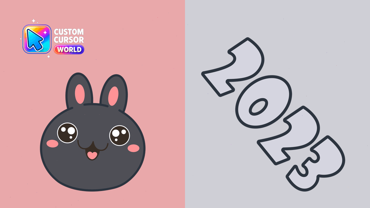 Cursor pack preview: Black Water Rabbit Custom Cursor Pack