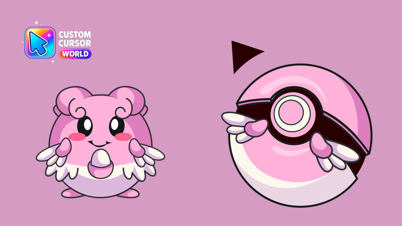 Cursor pack preview: Custom Cursor Pack - Blissey Theme