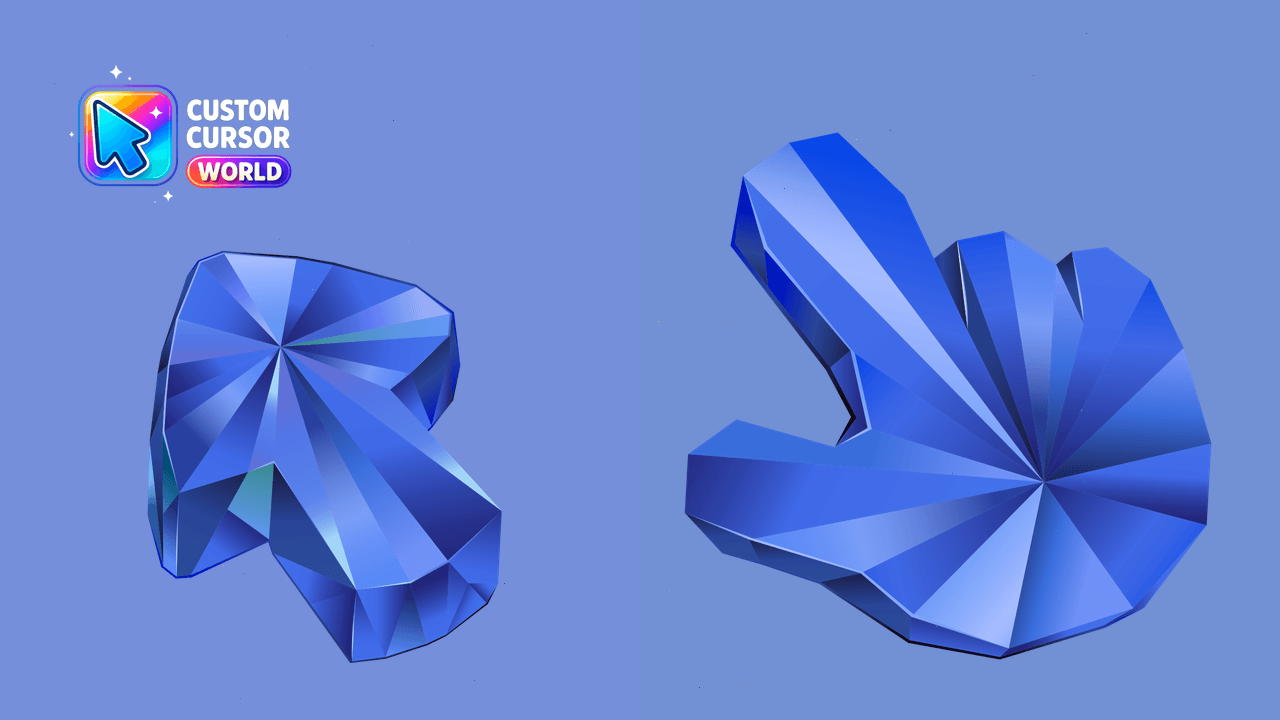 Cursor pack preview: Blue Sapphire Custom Cursor Pack