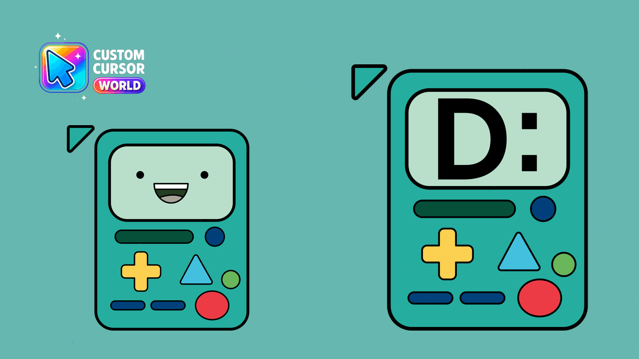 Cursor pack preview: Custom Cursor Pack - Finn and Jake's BMO Bundle