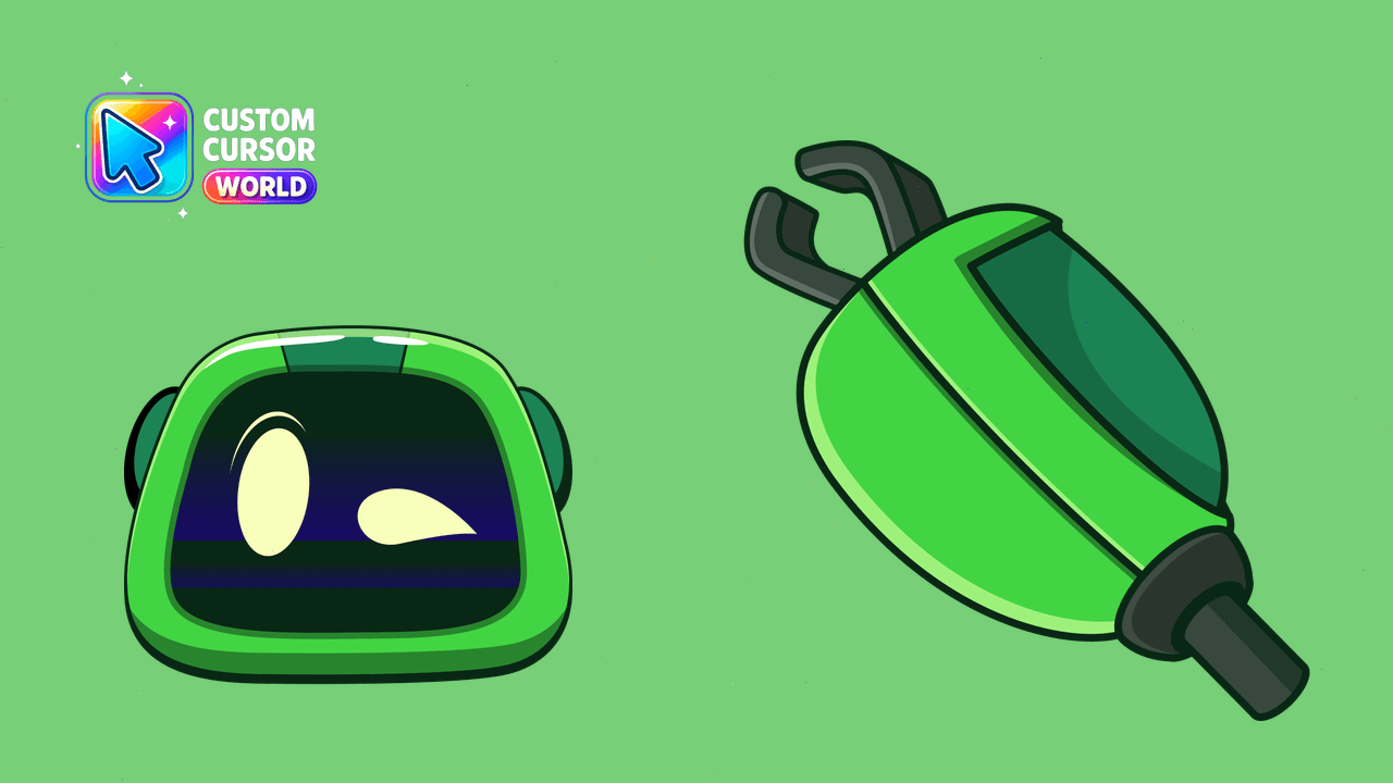 Cursor pack preview: Boogie Bot Custom Cursor Pack for Chrome