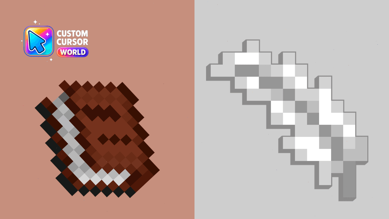 Cursor pack preview: Minecraft-Inspired Custom Cursor Pack