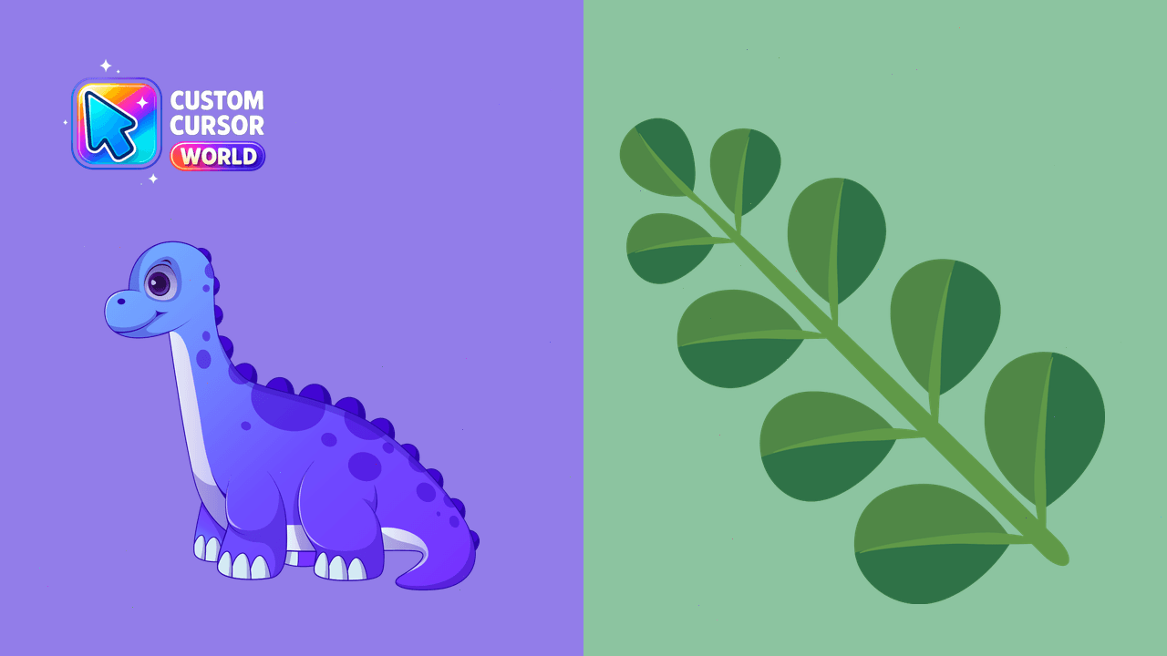 Cursor pack preview: Brachiosaurus Custom Cursor Pack
