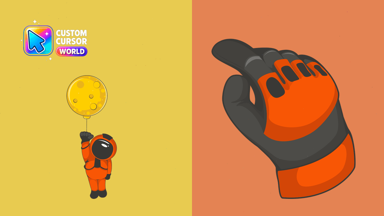 Cursor pack preview: Custom Cursor Pack - Brave Astronaut