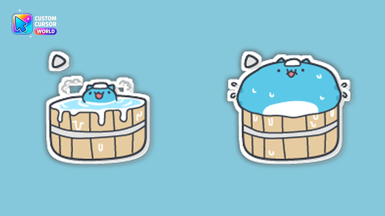 Cursor pack preview: Bugcat Capoo Taking a Bath