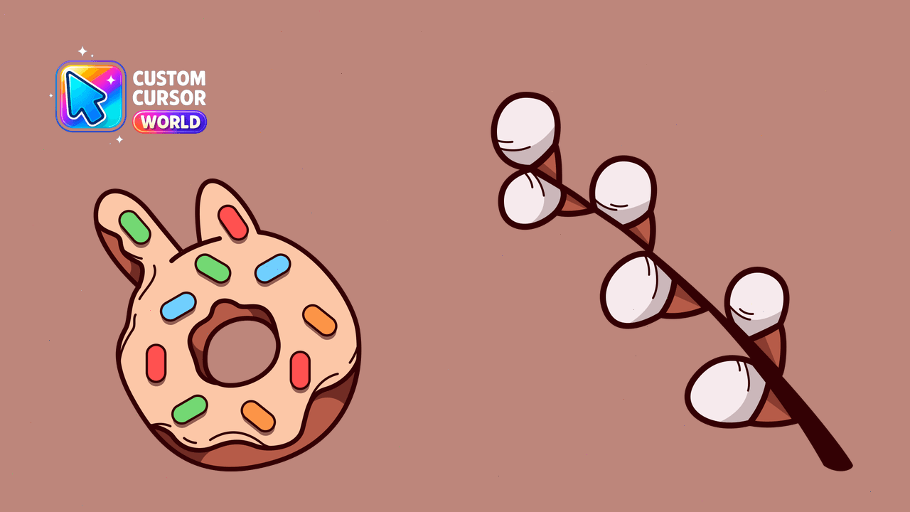 Cursor pack preview: Cute Bunny Donut Cursor Pack