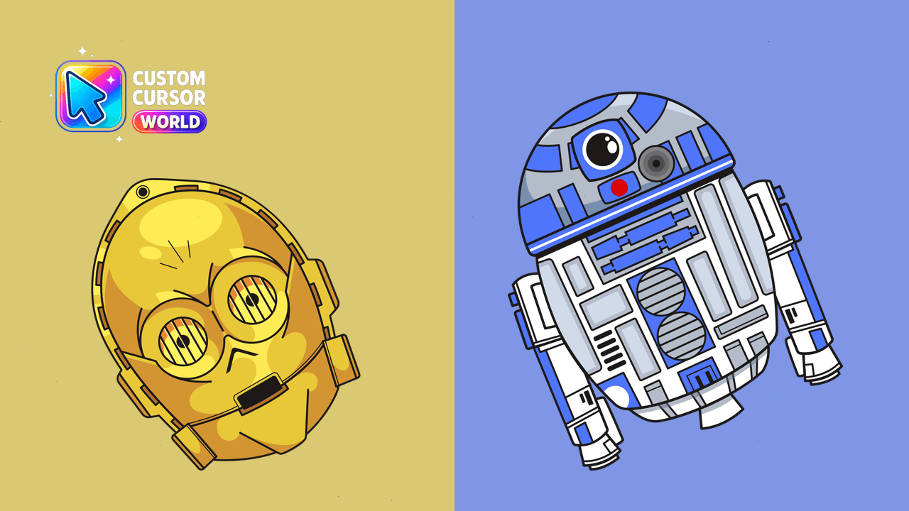 Cursor pack preview: Star Wars C-3PO & R2-D2 Custom Cursor Pack
